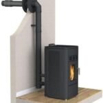 Kit conduit Ventouse ou sortie façade pour Poêle à granulés - Noir Mat