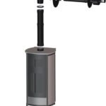 Kit Ventouse Universel Ø 80/125 Complet (Sortie Façade) Poêle à Granulés Raccordement Au Dessus