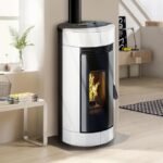 Poêle à granulés CASATELLI Charly 6 glass blanc 6.1 kW – Image 3