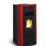 Poêle à granulés EXTRAFLAME Giusy Evo 2.0 bordeaux 7 kW