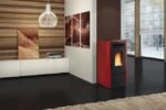 Poêle à granulés EXTRAFLAME Ketty Evo 2.0 bordeaux 7 kW
