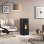 Poêle à granulés EXTRAFLAME Klaudia plus noir 8 KW