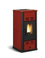 Poêle à granulés EXTRAFLAME Serafina Evo bordeaux 8 kW