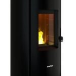 Poêle à granulés FREEPOINT Chrome dark gold rouille 7kW – Image 3