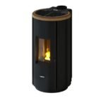 Poêle à granulés FREEPOINT Chrome dark gold rouille 7kW