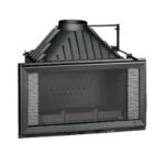 Foyer à bois façade droite INVICTA P928475 12 kW