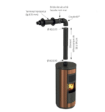 Kit façade Bioten 80/130 départ dessus pour poêles à pellet – Image 3