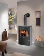 Poêle à bois JUSTUS Agero 2.0 noir / gris 7 kW – Image 2