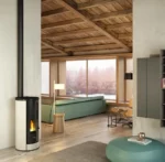 Poêle à granulés FREEPOINT Breeze wi-fi blanc 9.1 kW – Image 3