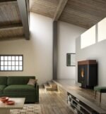 Poêle à granulés FREEPOINT Moon airtight wi-fi moka 10 kW – Image 2