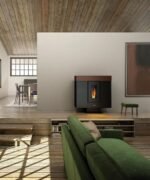 Poêle à granulés FREEPOINT Moon airtight wi-fi moka 10 kW – Image 4