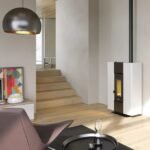 Poêle à granulés FREEPOINT Roxy stand blanc 7 kW