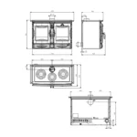 Cuisinière à bois La Nordica Alaska 12 Kw – Image 6