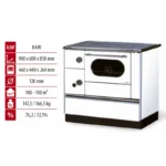 Cuisinière à Bois AlfaPlam Alfa 90 H Favorit - 8 Kw – Image 3