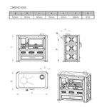 Cuisinière à bois Tim Sistem Alma Mons 9 Kw – Image 6
