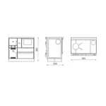 Cuisinière à bois bouilleur AlfaPlam Alfa Term 27 - 27 Kw – Image 6