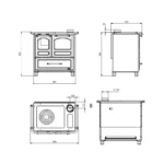 Cuisinière à bois La Nordica Family - 8 Kw – Image 5