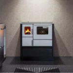 Cuisinière à bois AlfaPlam Inox 75 - 6 Kw