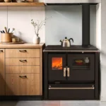 Cuisinière à bois ETNA Mervio XL Inox 7.7 Kw