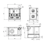 Cuisinière à bois La Nordica Rosa 5.0 Maiolica - 8.8 Kw – Image 8