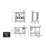 Cuisinière à bois La Nordica Rosa 5.0 Steel - 8.8 Kw – Image 4