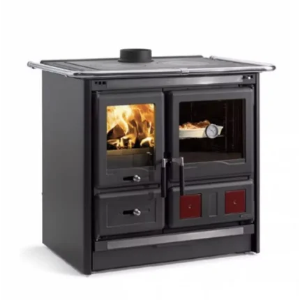 Cuisinière à bois La Nordica Rosa L 5.0 Steel - Nean - 10 Kw