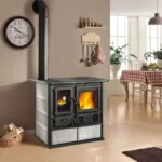 Cuisinière à bois La Nordica Rosa Sinistra Reverse pierre naturelle 10 Kw