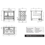 Cuisinière à bois La Nordica Rosa XXL 5.0 - Maiolica - 11 Kw – Image 4