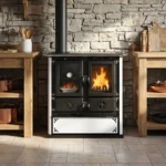 Cuisinière à bois La Nordica Rosetta Sinistra 5.0 Steel - 7.9 Kw – Image 5