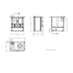 Cuisinière à bois La Nordica Rosetta Sinistra 5.0 Steel - 7.9 Kw – Image 3