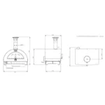 Four à pizza au gaz Clementino - 1 pizza – Image 5