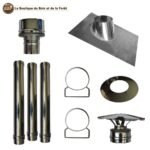 Kit de création de conduit int/ext mural Double Paroi Ø150/200 - Hauteur 3m – Image 5