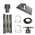 Kit de création de conduit int/ext mural Double Paroi Ø80/130 - Hauteur 3m – Image 3