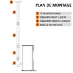 Kit complet de tuyaux d'évacuation Poujoulat – Image 2