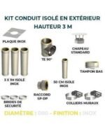 KIT CONDUIT ISOLE EN EXTERIEUR - 3 MÈTRES