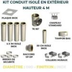 KIT CONDUIT ISOLE EN EXTERIEUR - 4 MÈTRES