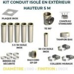 KIT CONDUIT ISOLE EN EXTERIEUR - 5 MÈTRES