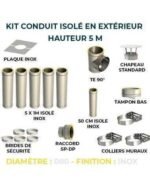KIT CONDUIT ISOLE EN EXTERIEUR - 5 MÈTRES