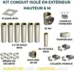 KIT CONDUIT ISOLE EN EXTERIEUR - 6 MÈTRES