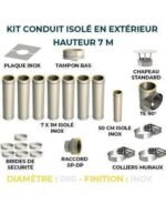 KIT CONDUIT ISOLE EN EXTERIEUR - 7 MÈTRES