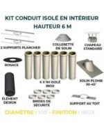 KIT CONDUIT ISOLE EN INTERIEUR - 6 MÈTRES
