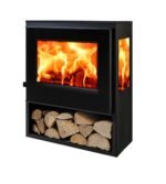 Cuisinière à bois PANADERO Poele a bois java 3v ecodesign noir 8 kW – Image 2