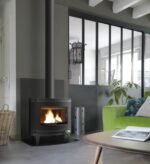 Poêle à bois INVICTA Kaori anthracite, 9 kW