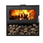 Poêle à bois SUPRA Larry bucher noir 8.5 kW