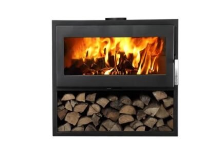 Poêle à bois SUPRA Larry bucher noir 8.5 kW