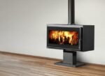 Poêle à bois SUPRA Larry sur pied noir 8.5 kW – Image 2