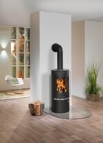 Poêle à bois JUSTUS Faro 2.0 noir 6 kW