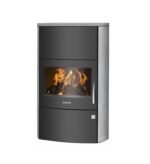 Poêle à bois JUSTUS Agero w+ noir / gris 7 kW – Image 2