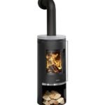 Poêle à bois JUSTUS Faro 2.0 porte fonte noir / gris 6 kW