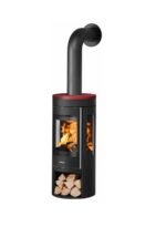 Poêle à bois JUSTUS Mino trios 2.0 noir / rouge 5.5 kW – Image 2